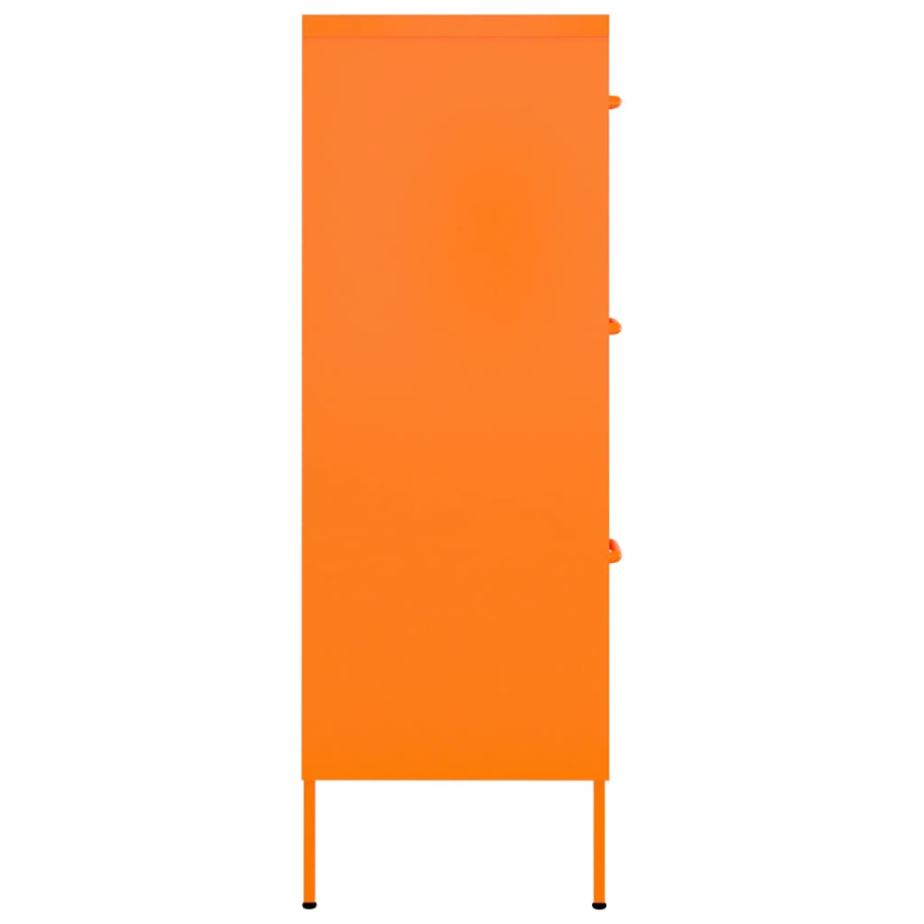 vidaXL Ormarić s ladicama narančasti 80 x 35 x 101,5 cm čelični