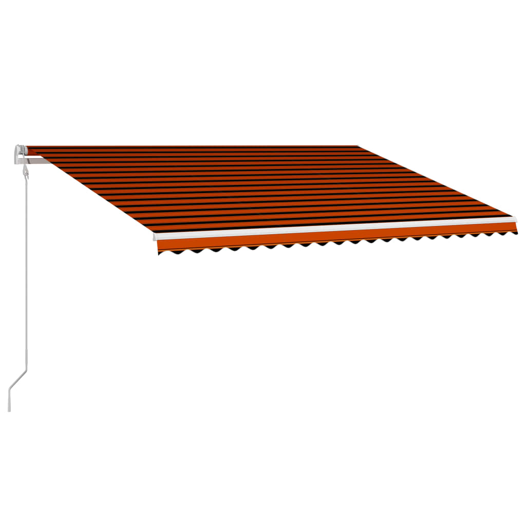 vidaXL Tenda na automatsko uvlačenje 500 x 300 cm narančasto-smeđa