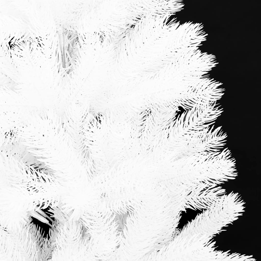 vidaXL Umjetno osvijetljeno božićno drvce bijelo 210 cm