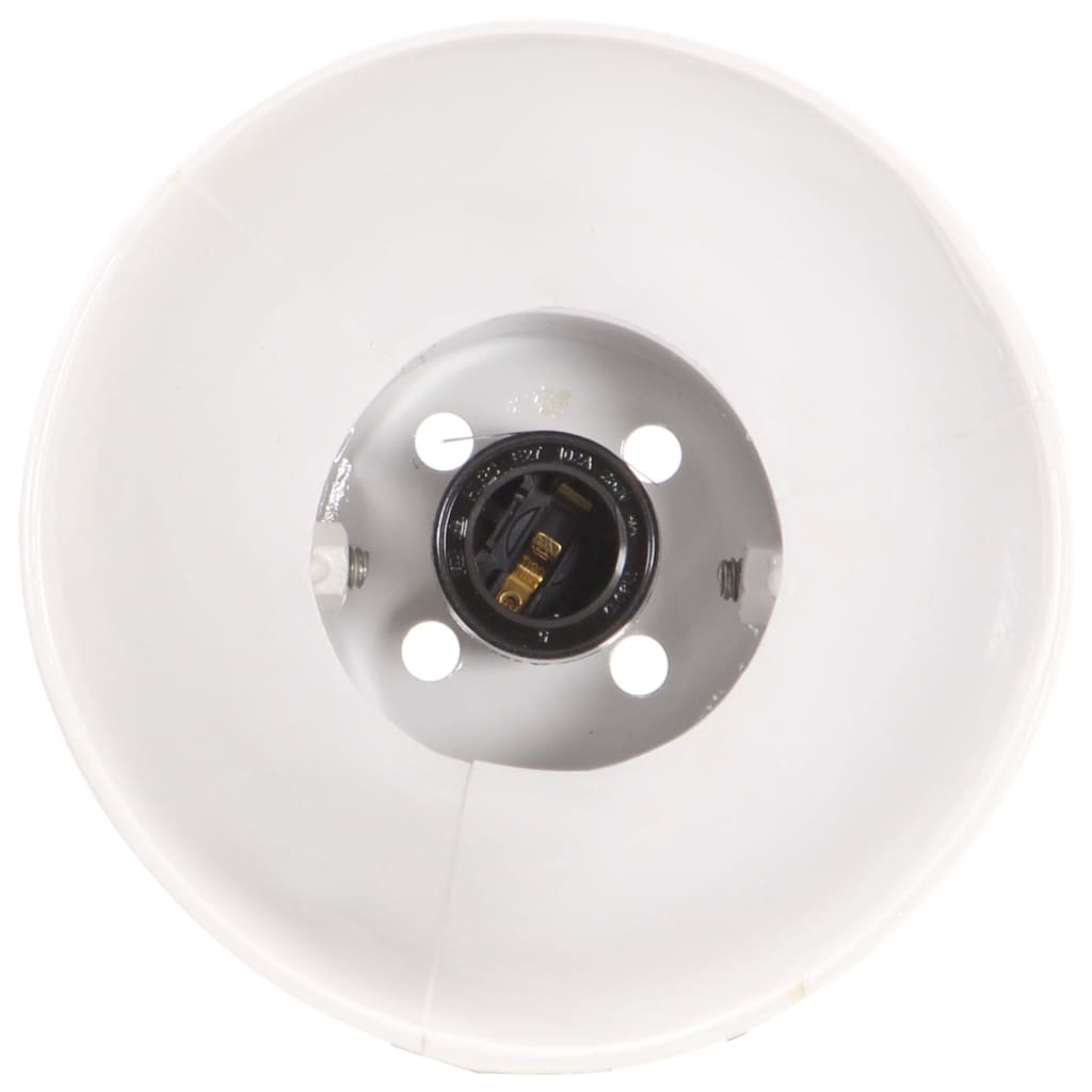 vidaXL Industrijska stolna svjetiljka bijela okrugla 58x18x90 cm E27