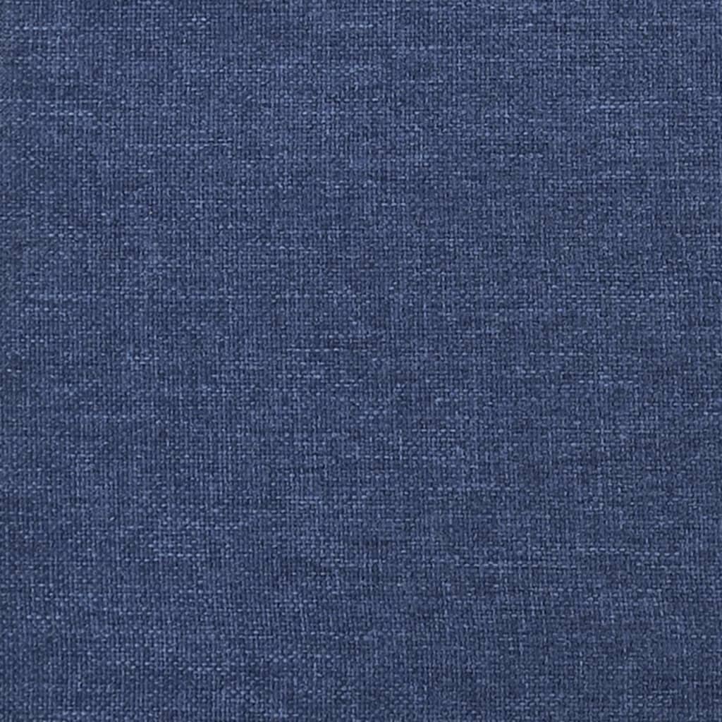 vidaXL Dvosjed na razvlačenje od tkanine plavi