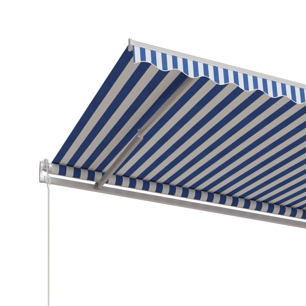 vidaXL Tenda na automatsko uvlačenje 600 x 300 cm plavo-bijela