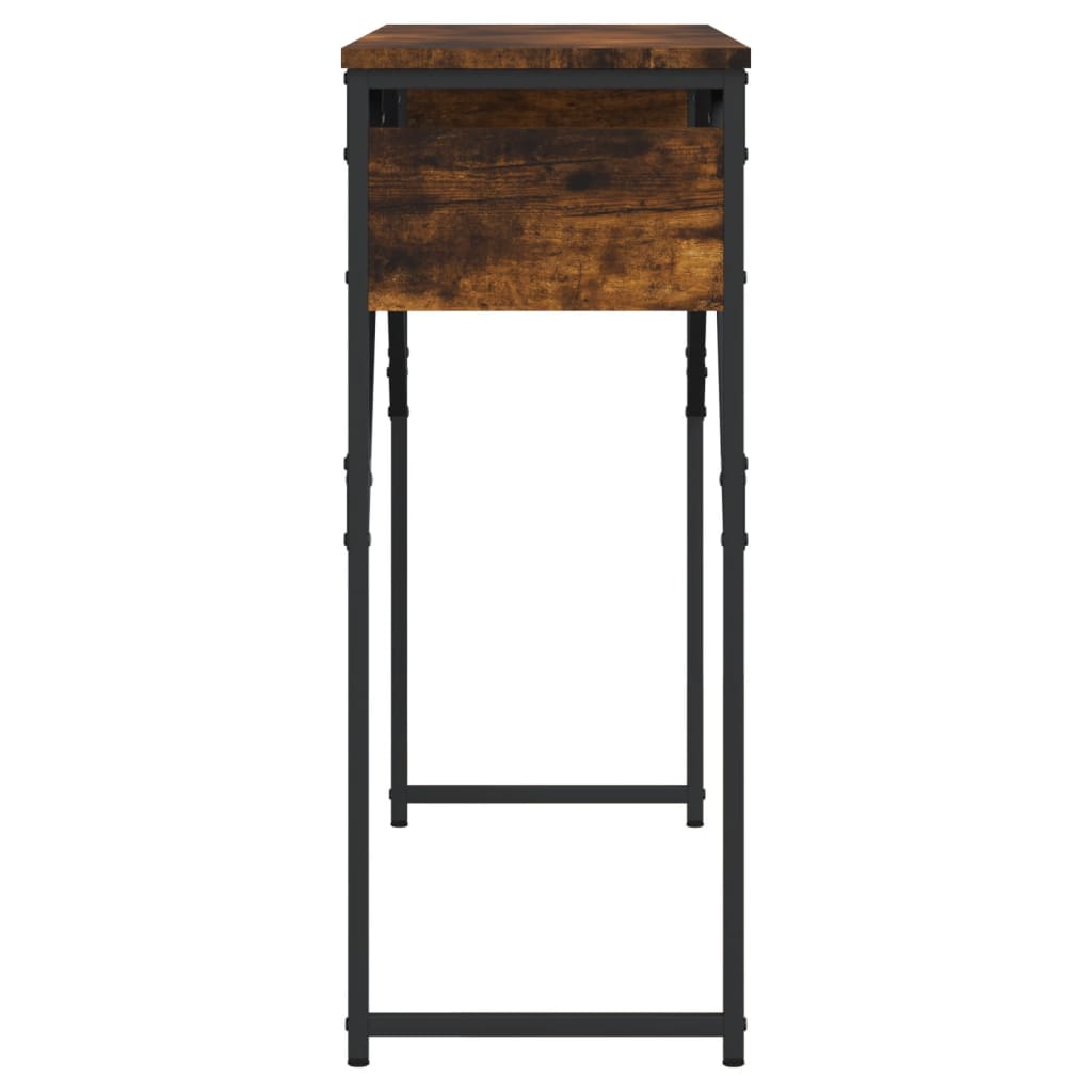 vidaXL Konzolni stol s policama boja hrasta 105x30x75 cm