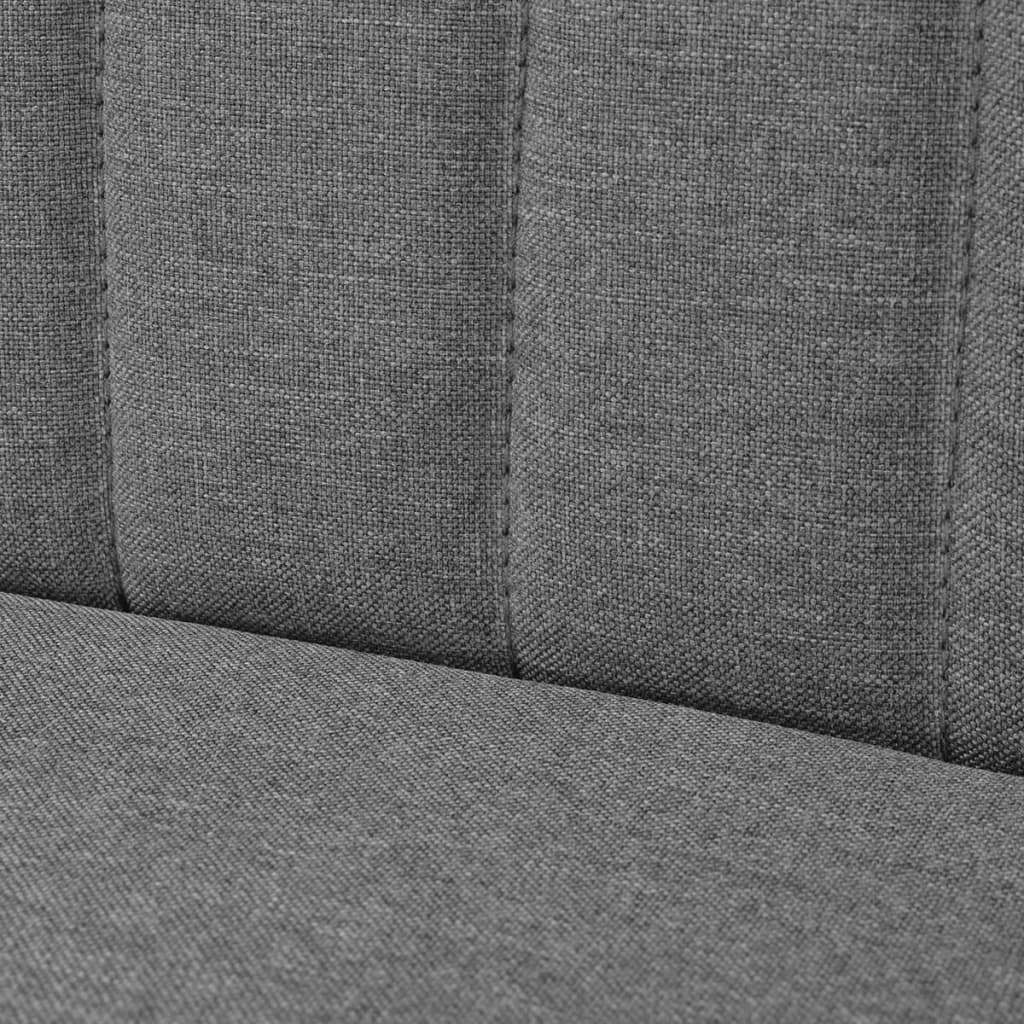 vidaXL Kauč Tkanina 117x55,5x77 cm Svijetlo sivi