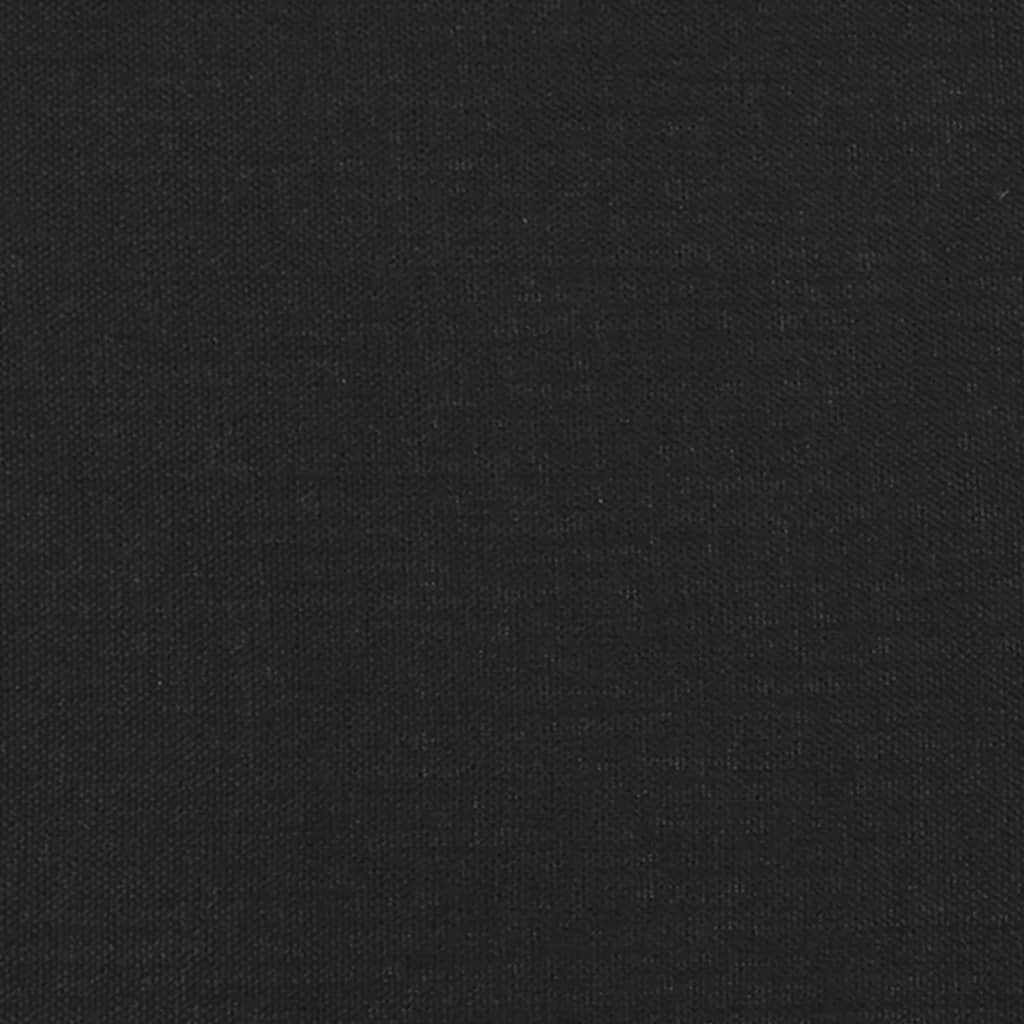 vidaXL Dvosjed na razvlačenje od tkanine crni