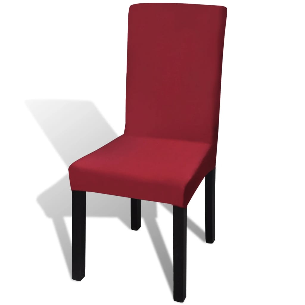 vidaXL Rastezljive navlake za stolice 6 kom bordo