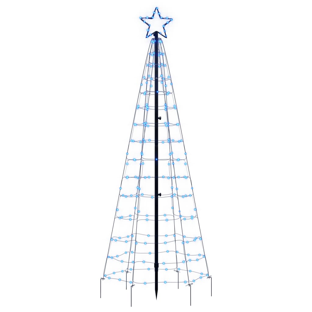 vidaXL Svjetlo za božićno drvce sa šiljcima 220 LED plavo 180cm