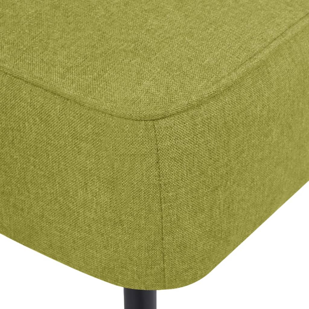 vidaXL Koktel stolica od tkanine zelena