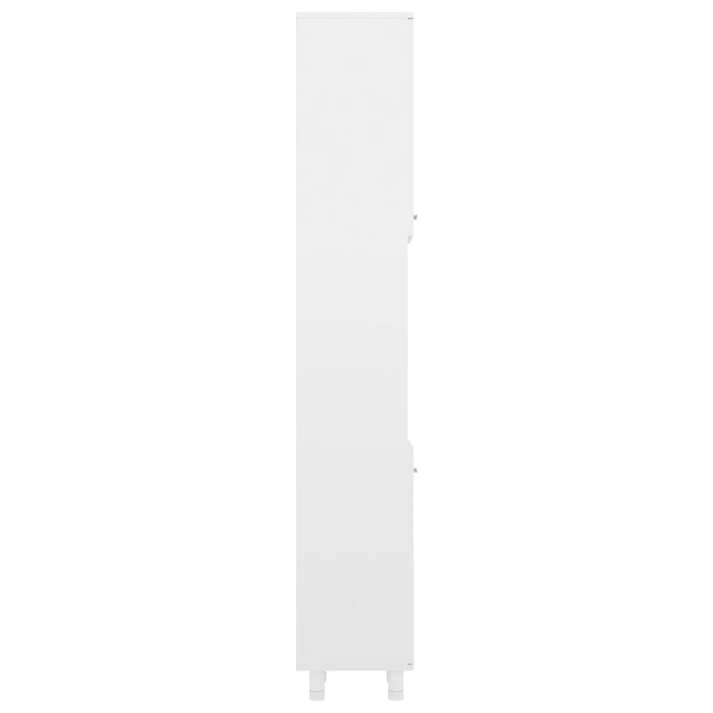 vidaXL Kupaonski ormarić sjajni bijeli 30x30x179 cm konstruirano drvo
