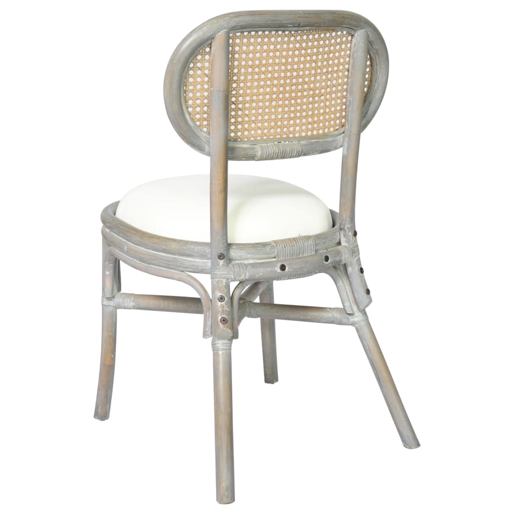 vidaXL Blagovaonske stolice 4 kom sive od platna