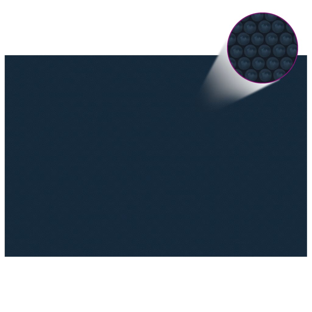 vidaXL Plutajući PE solarni pokrov za bazen 300 x 200 cm crno-plavi
