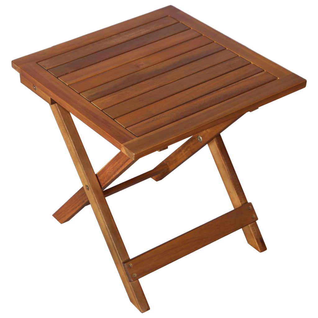 vidaXL 3-dijelna ležaljka za sunčanje sa stolićem od bagremovog drva