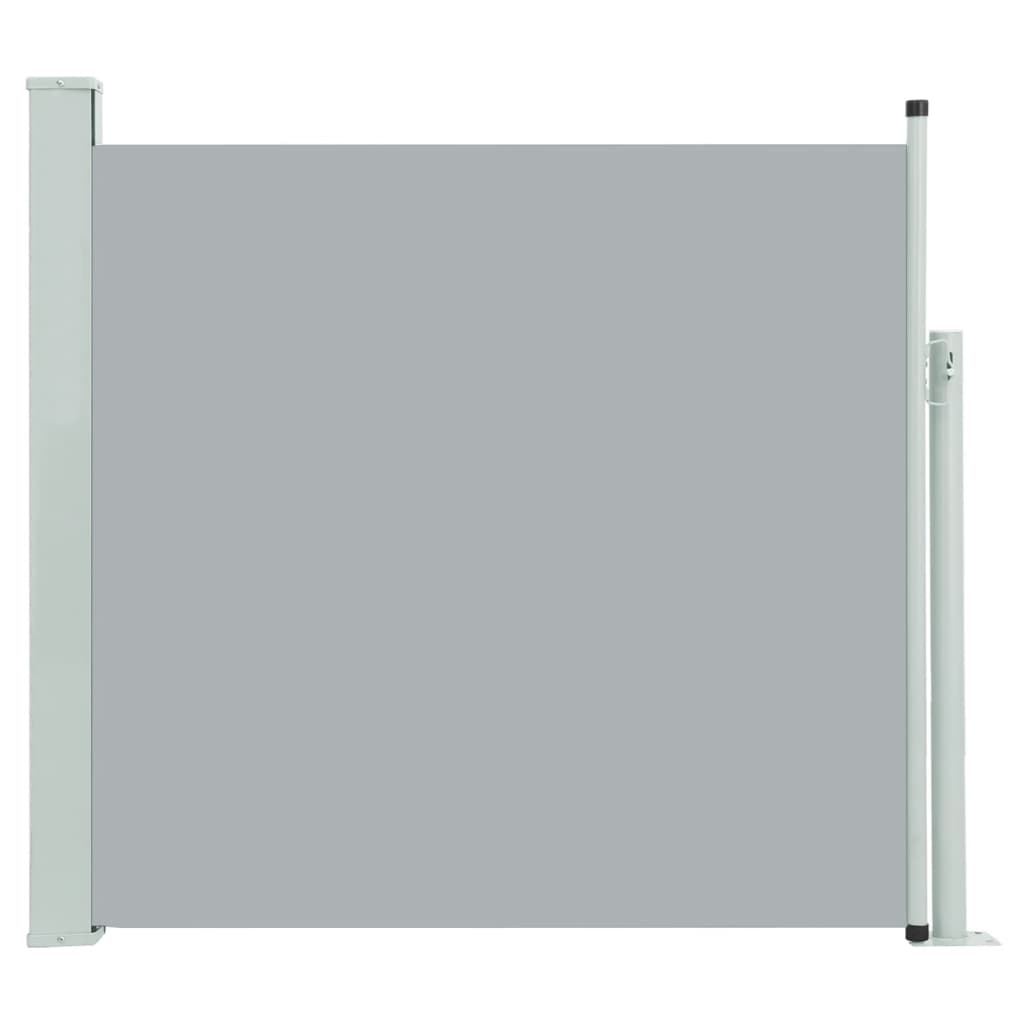 vidaXL Uvlačiva bočna tenda za terasu 170 x 300 cm siva