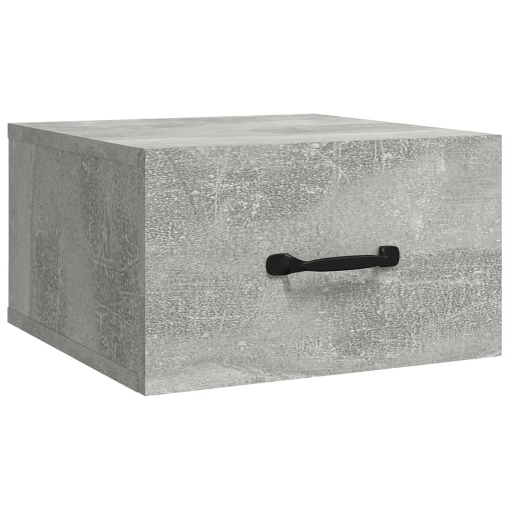 vidaXL Zidni noćni ormarić siva boja betona 35 x 35 x 20 cm