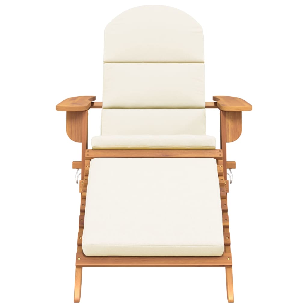 vidaXL Vrtna stolica Adirondack s osloncem za noge od drva bagrema