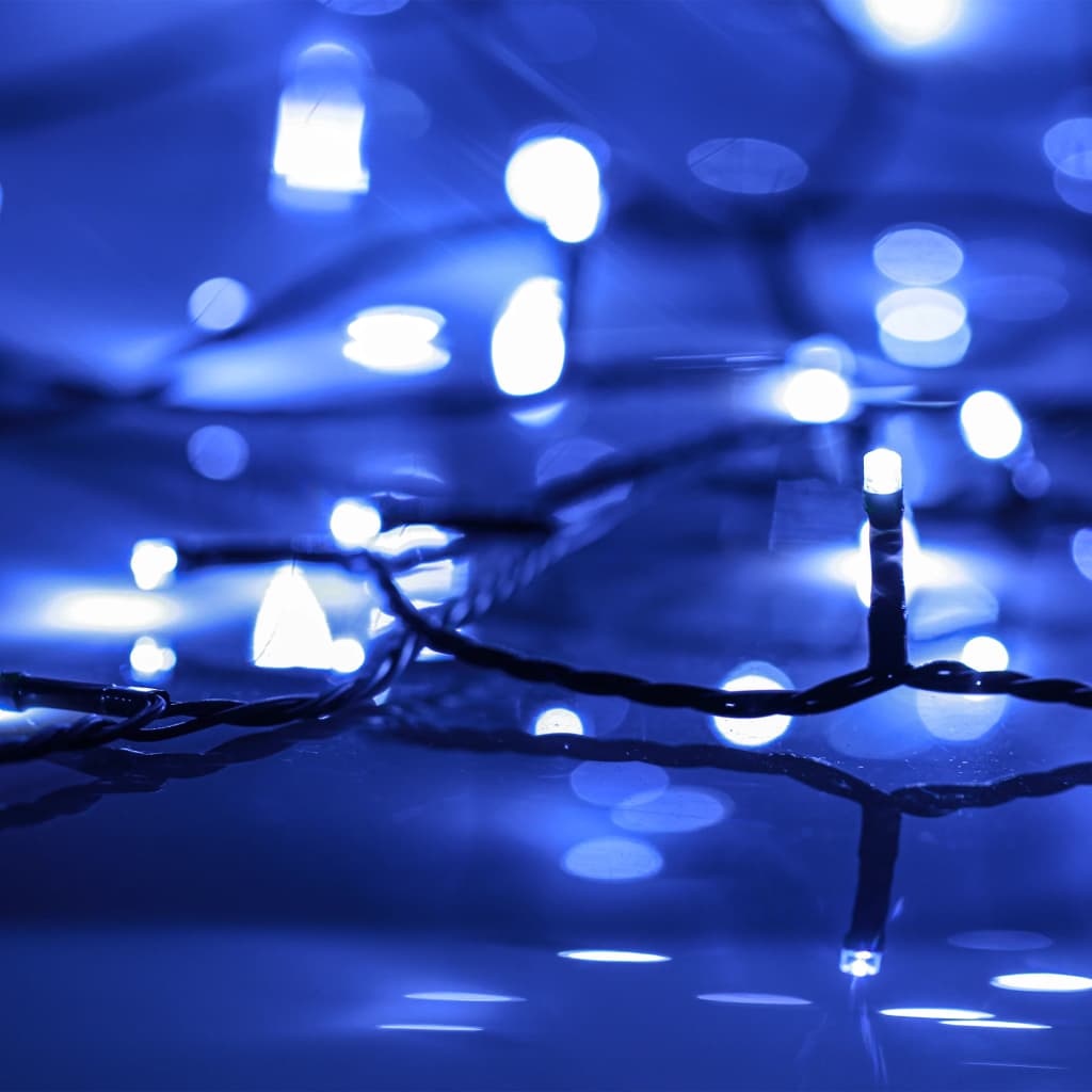 vidaXL Rasvjetni lanac s 400 LED žarulja plavi 40 m 8 efekata