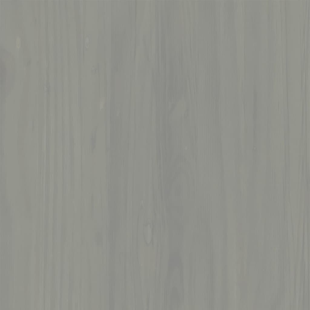 vidaXL Ladičar VIGO sivi 80 x 40 x 76 cm od masivne borovine