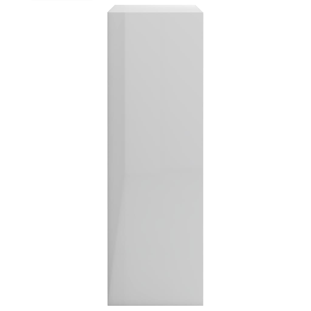 vidaXL Polica za knjige sjajna bijela 60x24x76 cm konstruirano drvo