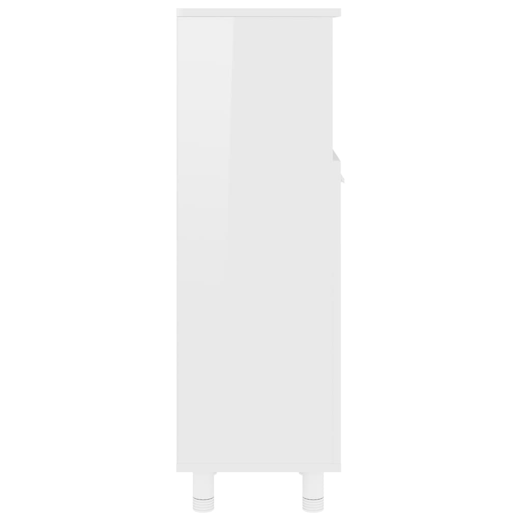 vidaXL Kupaonski ormarić sjajni bijeli 30x30x95 cm konstruirano drvo
