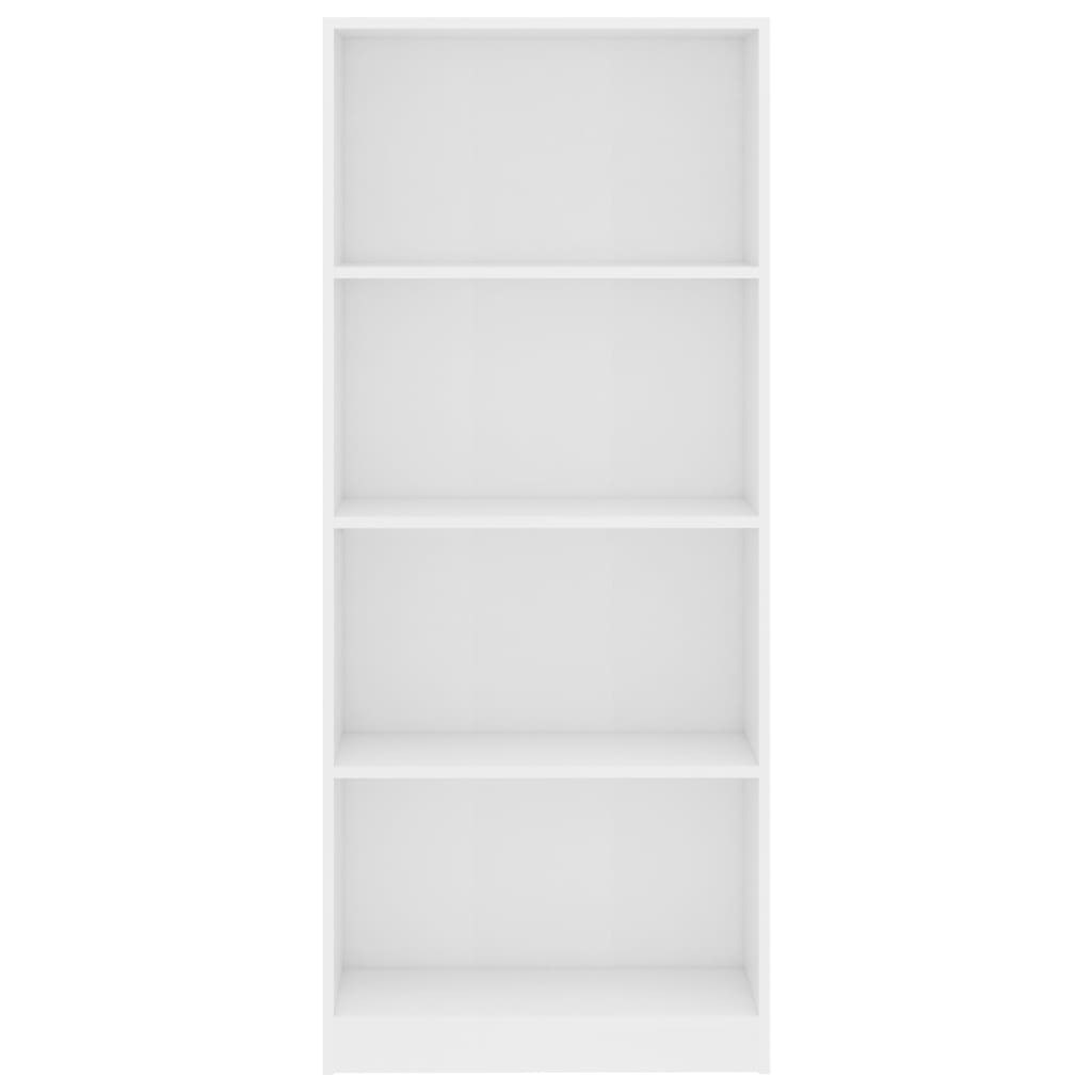 vidaXL Ormarić za knjige s 4 razine bijeli 60 x 24 x 142 cm drveni