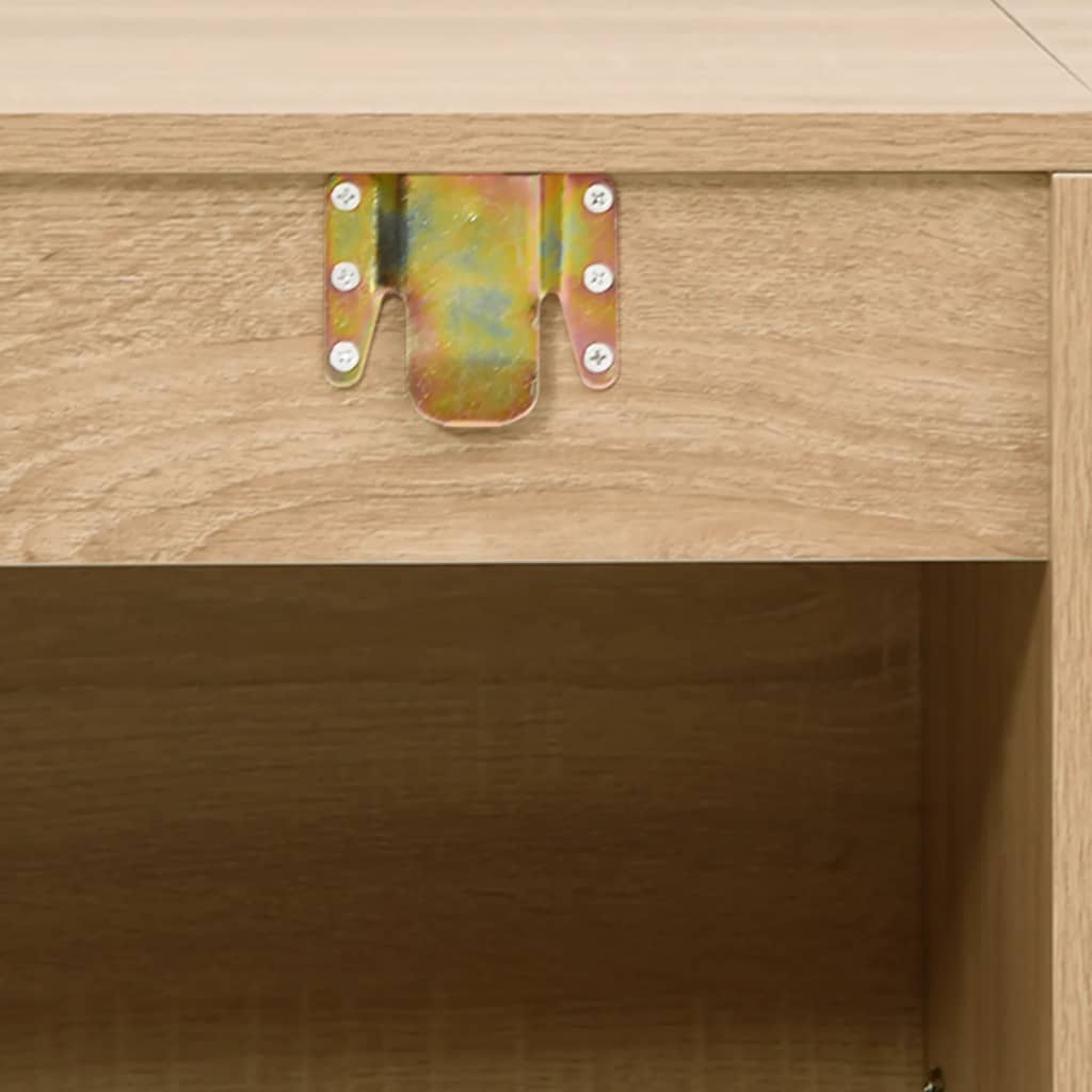 vidaXL 7-dijelni set kupaonskog namještaja boja hrasta drveni