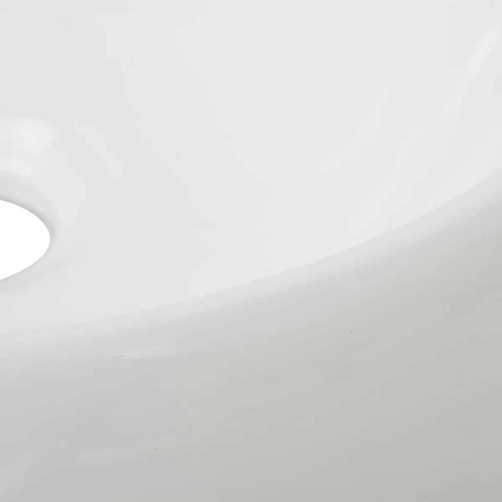 vidaXL Dvodijelni set kupaonskog namještaja keramički bijeli