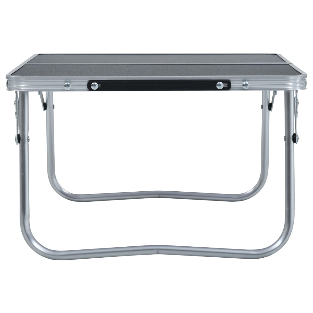 vidaXL Sklopivi stol za kampiranje sivi aluminijski 60 x 40 cm