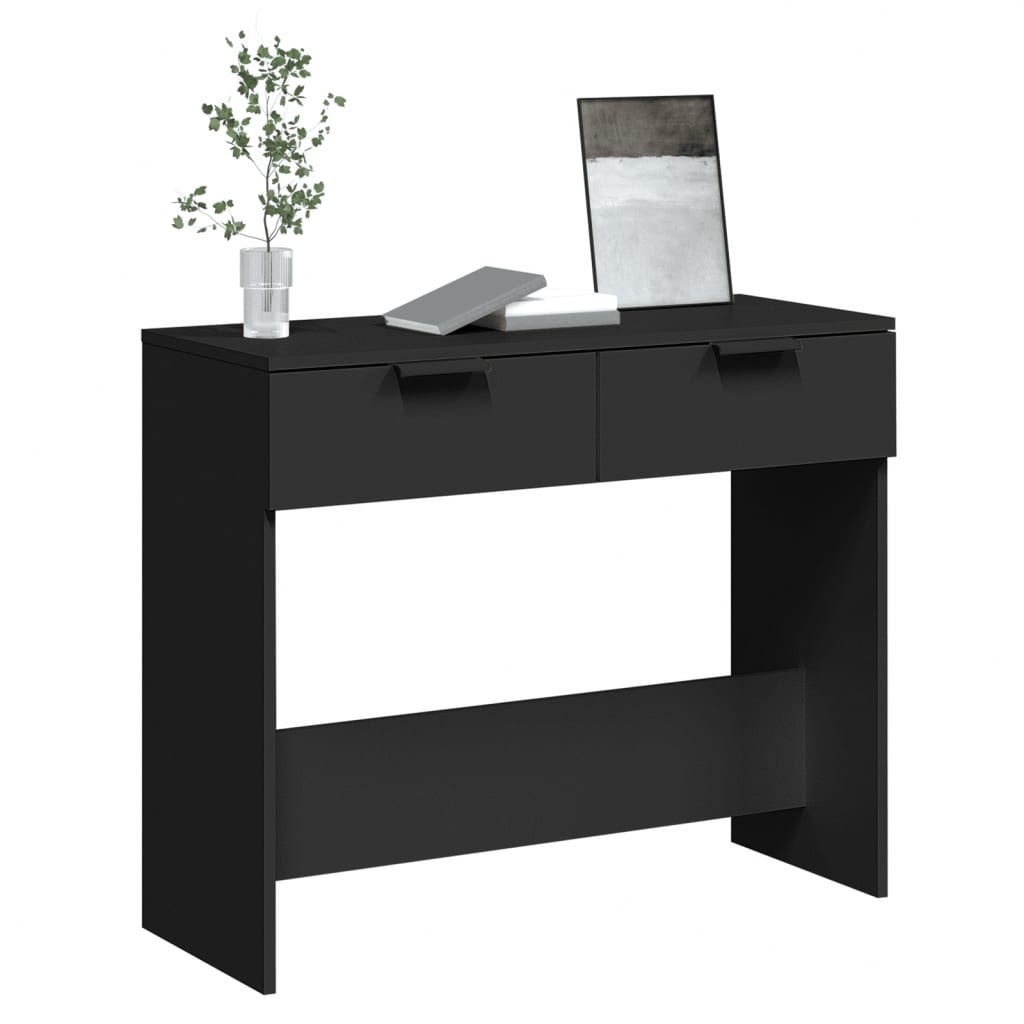 vidaXL Konzolni stol crni 90 x 36 x 75 cm od konstruiranog drva