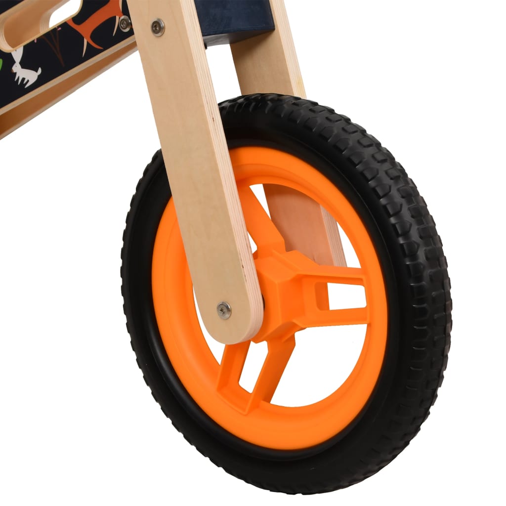 vidaXL Dječji bicikl za ravnotežu narančasti s uzorkom