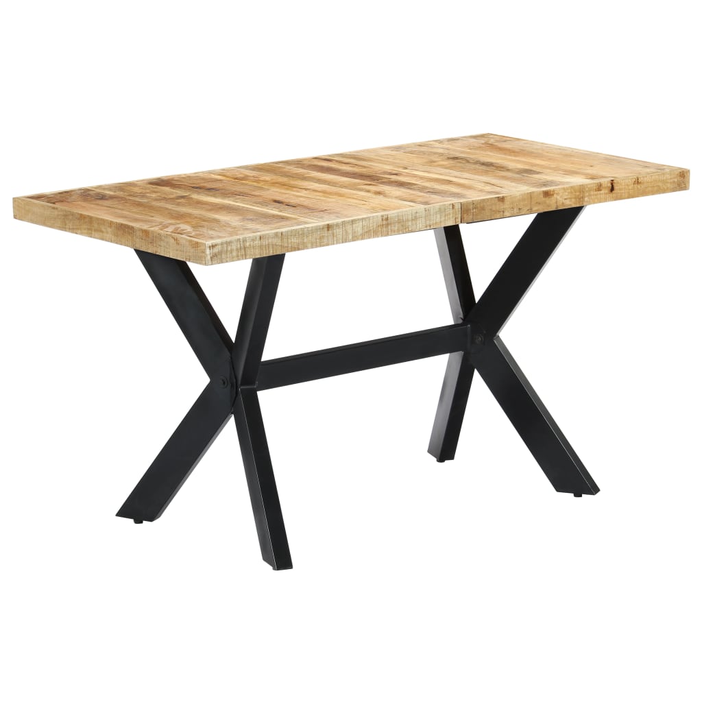 vidaXL Blagovaonski stol od masivnog grubog drva manga 140x70x75 cm