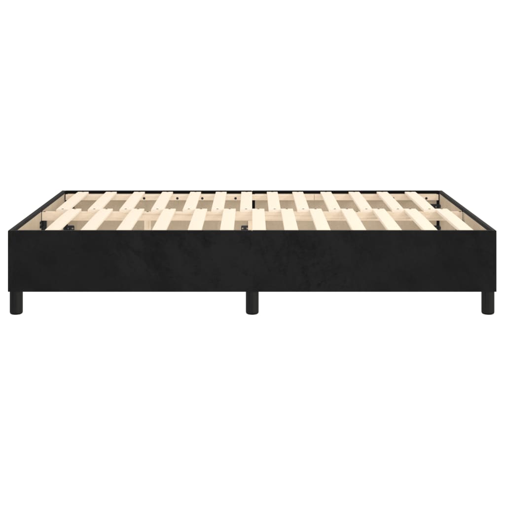 vidaXL Okvir za krevet crni 140 x 190 cm baršunasti