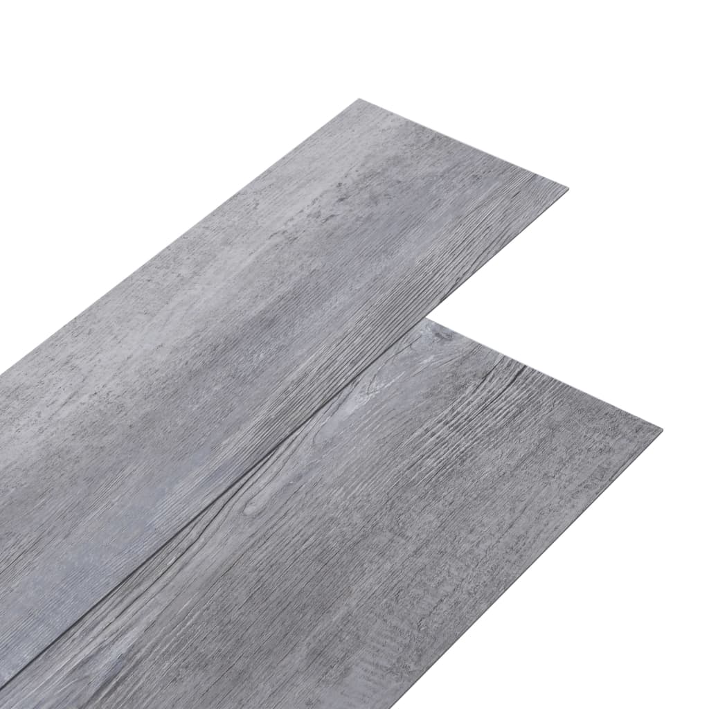 vidaXL Samoljepljive podne obloge PVC 2,51 m² 2 mm mat siva boja drva