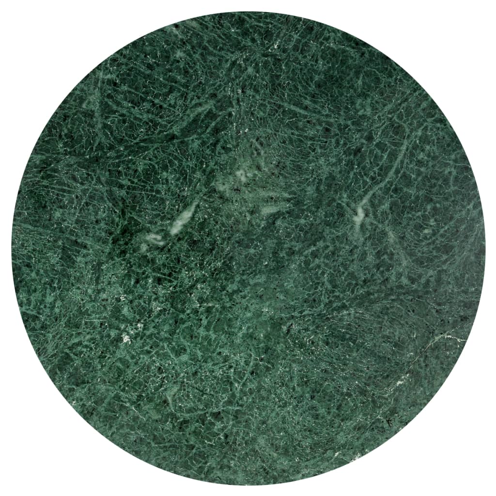 vidaXL Stolić za kavu zeleni 60x60x35 cm pravi kamen mramorne teksture