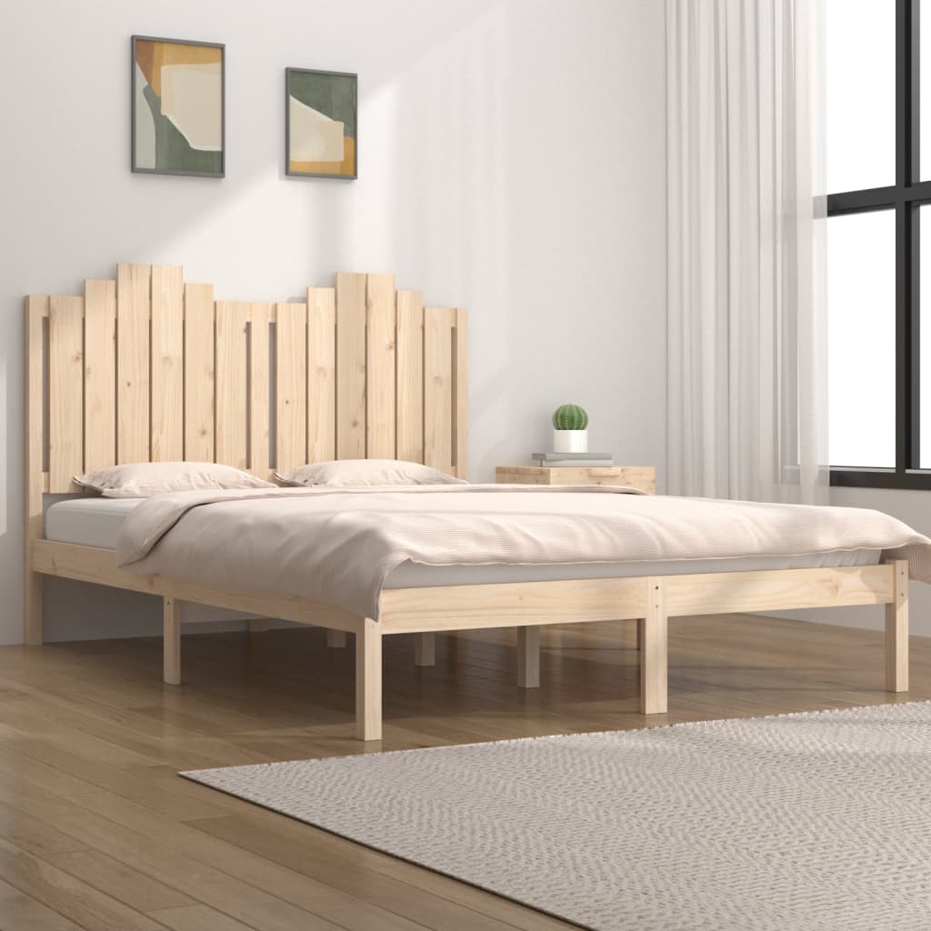 vidaXL Okvir za krevet od masivne borovine 200 x 200 cm
