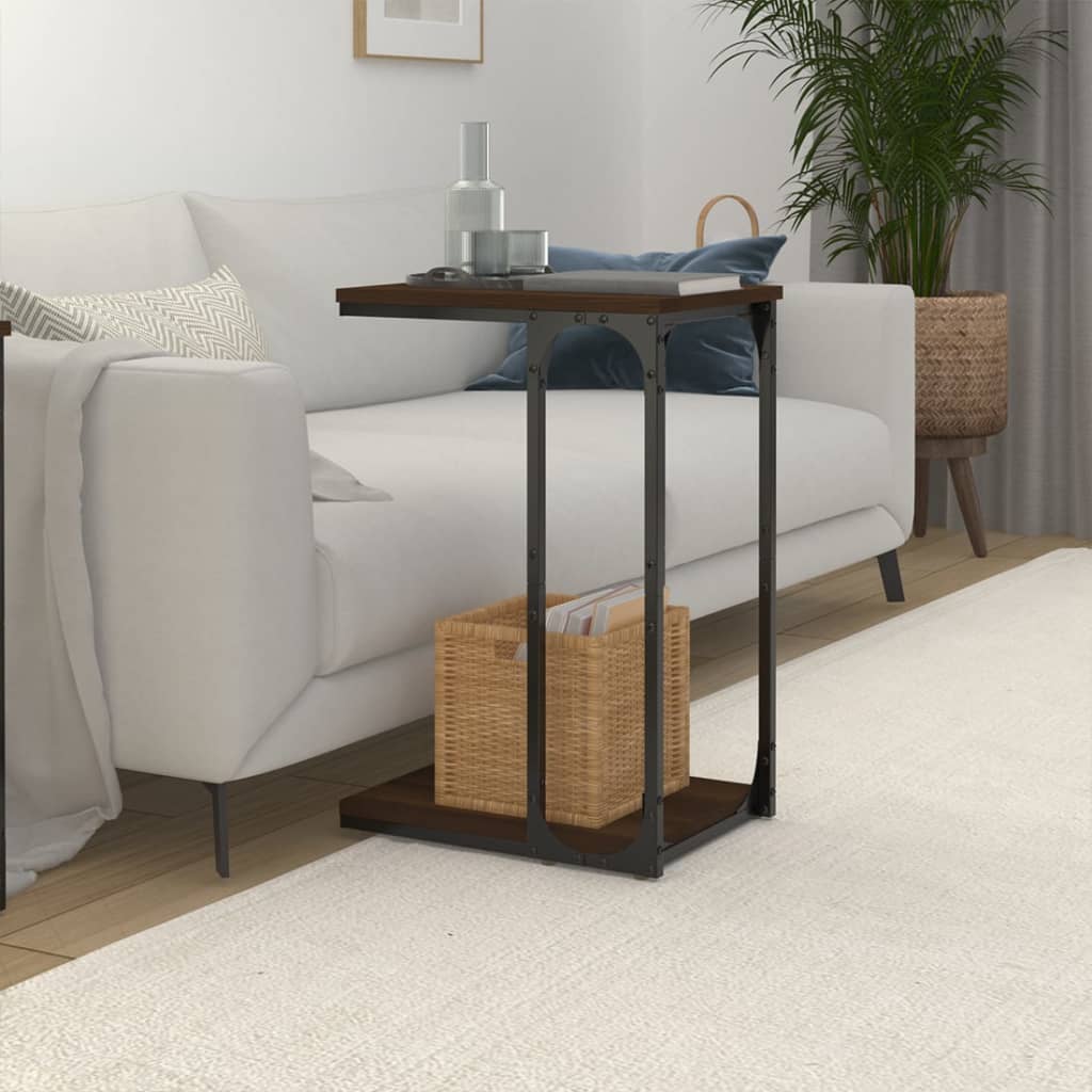 vidaXL Bočni stolić smeđa boja hrasta 40x30x60 cm konstruirano drvo