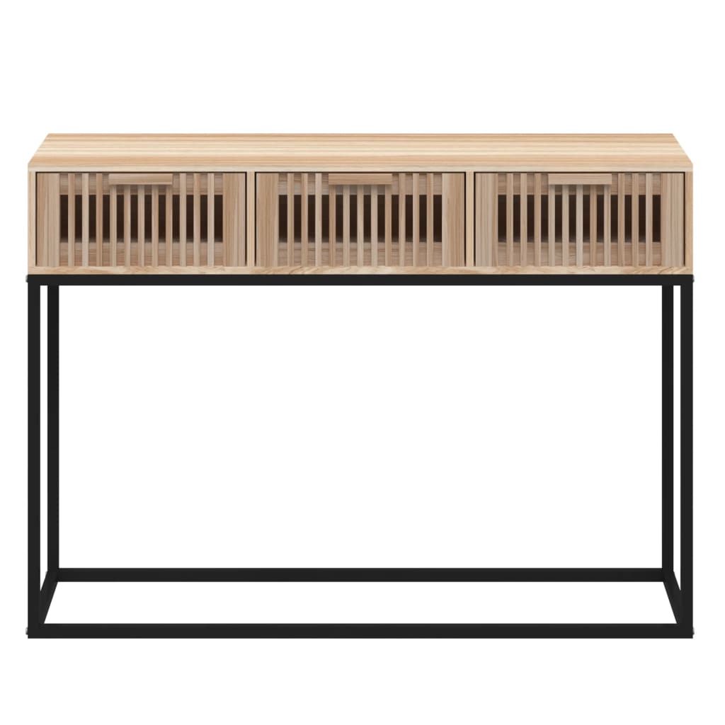 vidaXL Konzolni stol 105 x 30 x 75 cm od konstruiranog drva i željeza