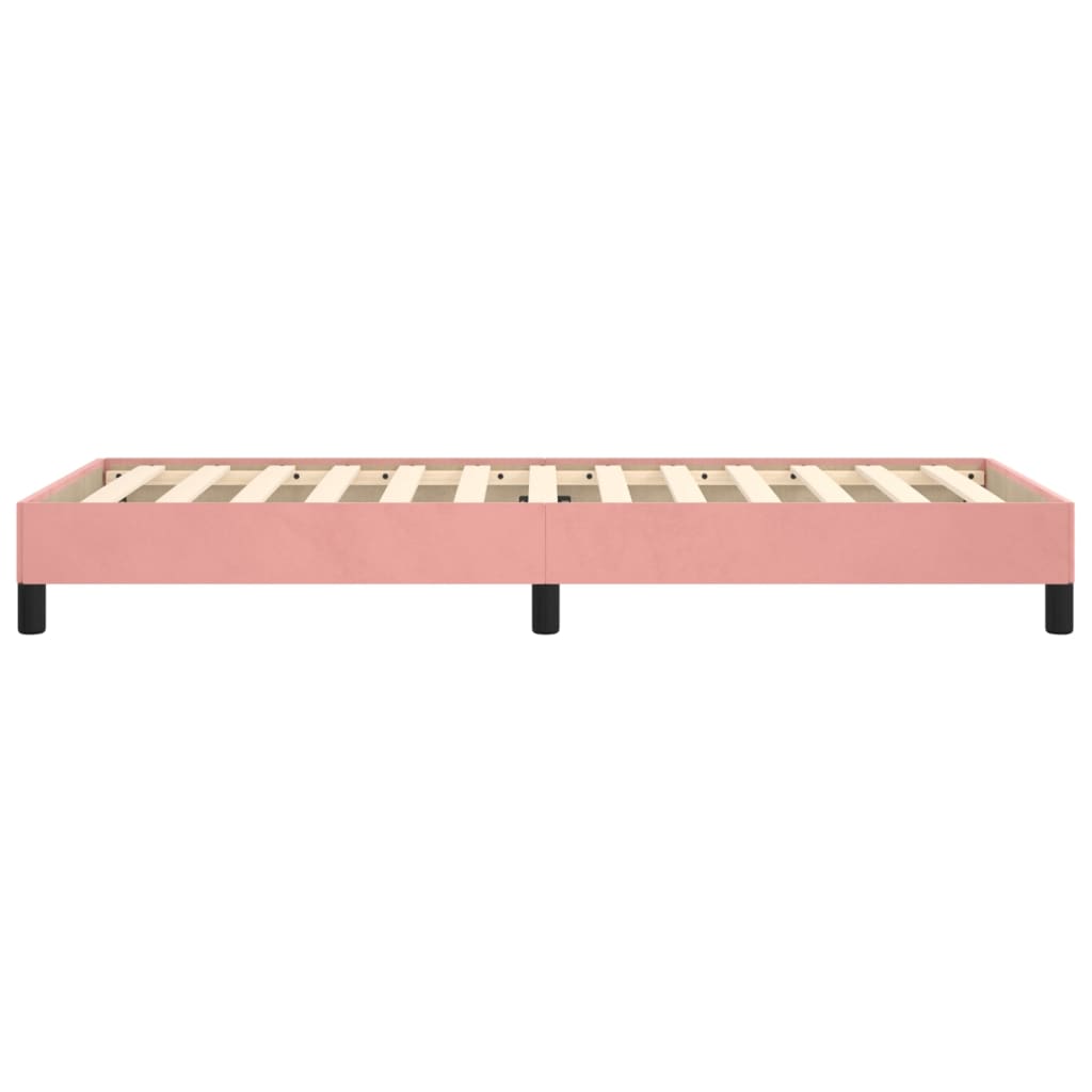 vidaXL Okvir za krevet ružičasti 90x200 cm baršunasti