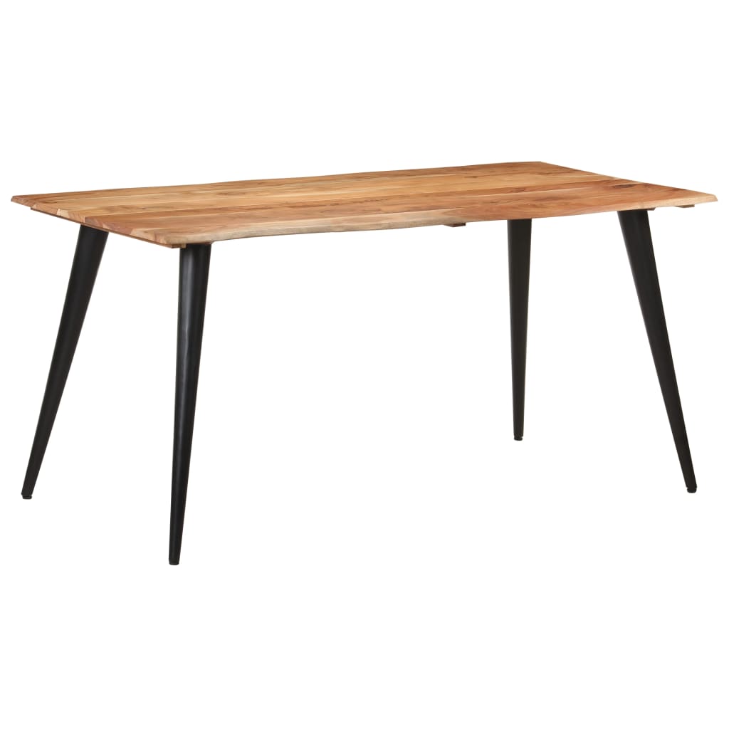 vidaXL Blagovaonski stol sa živim rubovima 160x80x75 cm bagremovo drvo