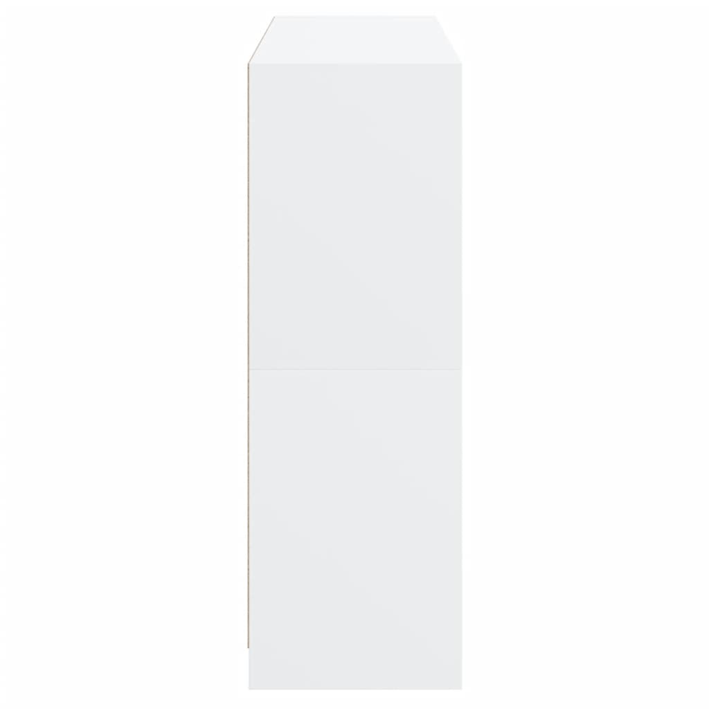 vidaXL Regal za knjige s vratima bijeli 136 x 37 x 109 cm drveni