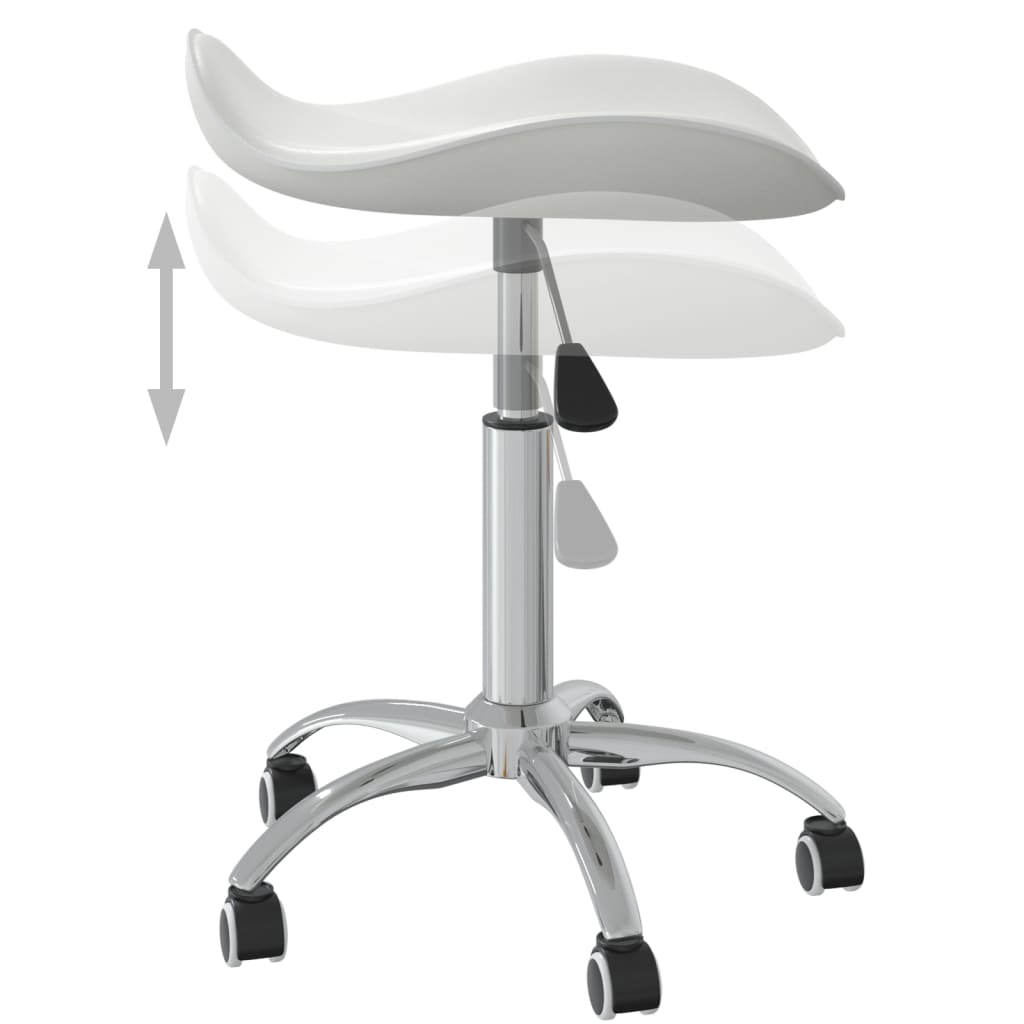 vidaXL Uredska stolica od umjetne kože bijela