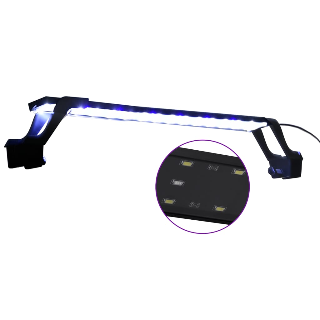 vidaXL Akvarijsko LED svjetlo sa stezaljkama 55 - 70 cm plavo-bijelo