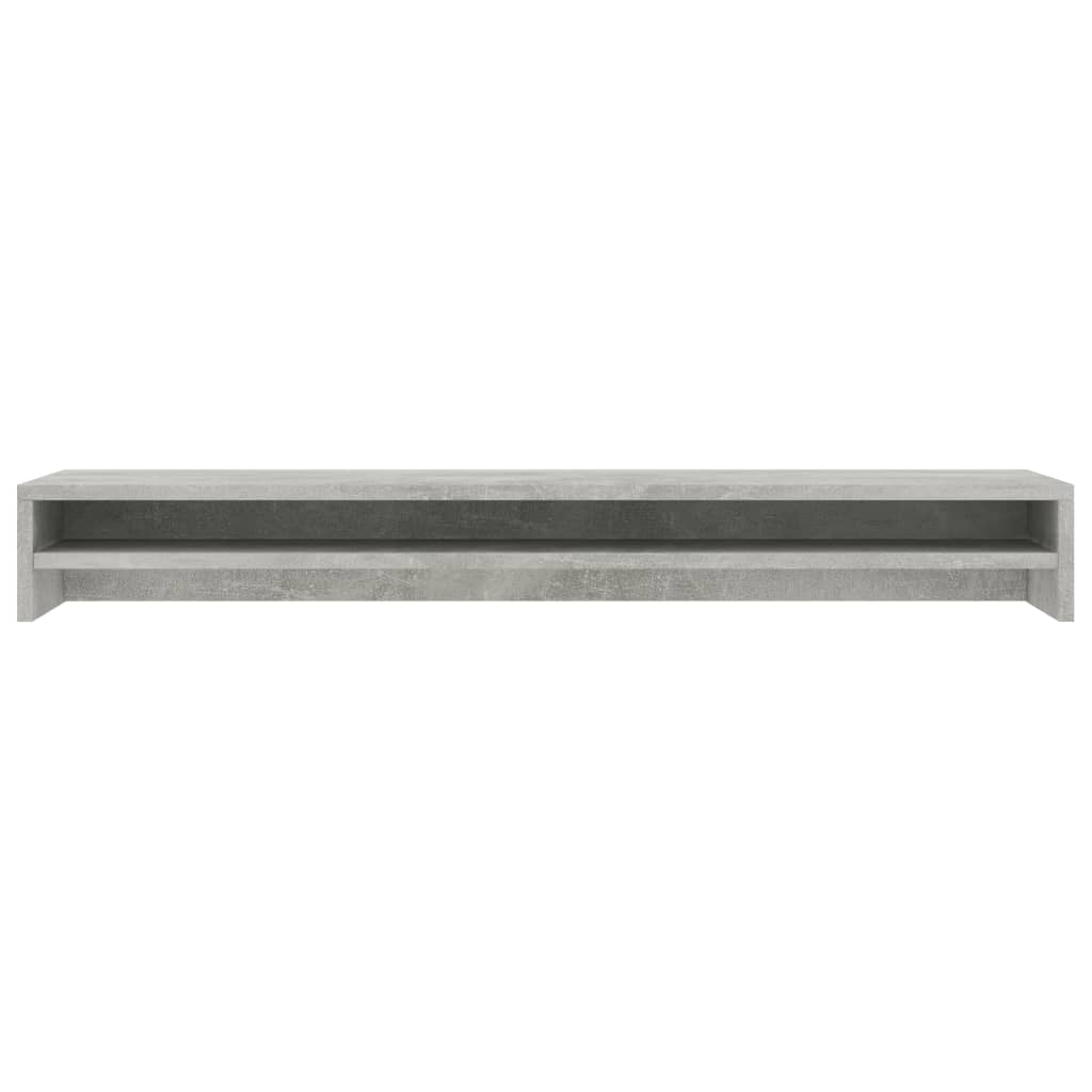 vidaXL Stalak za monitor siva boja betona 100 x 24 x 13 cm od iverice
