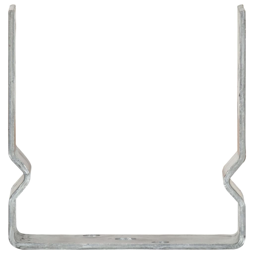 vidaXL Sidra za ogradu 6 kom srebrna 14 x 6 x 15 cm pocinčani čelik