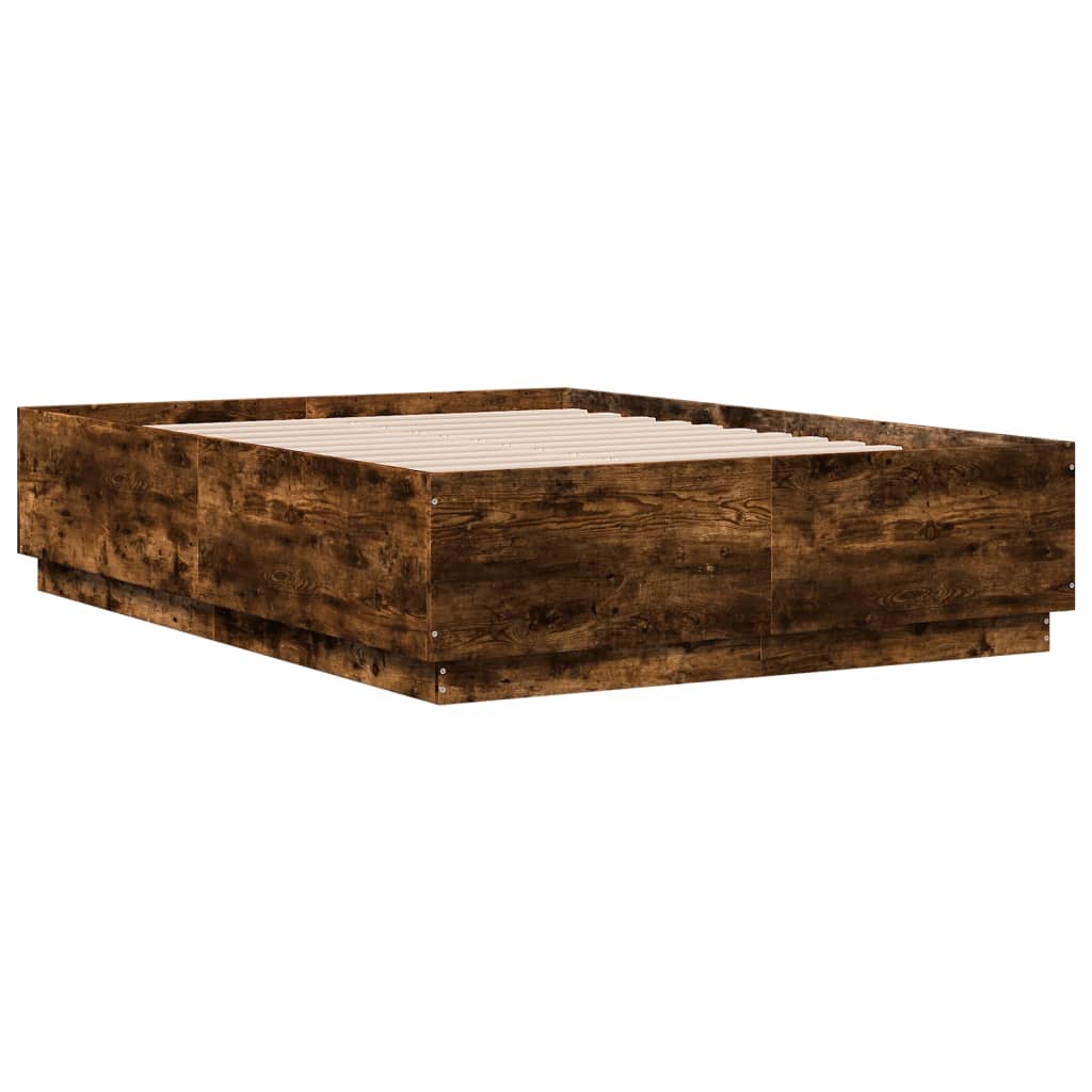 vidaXL Okvir za krevet boja hrasta 120x190 cm konstruirano drvo