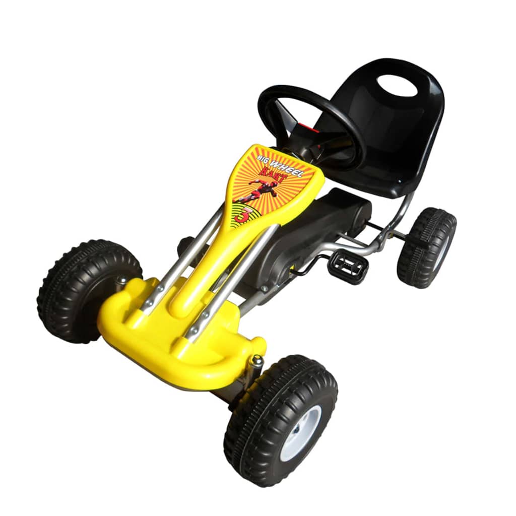 vidaXL Go Kart Auto s Pedalama Žuti