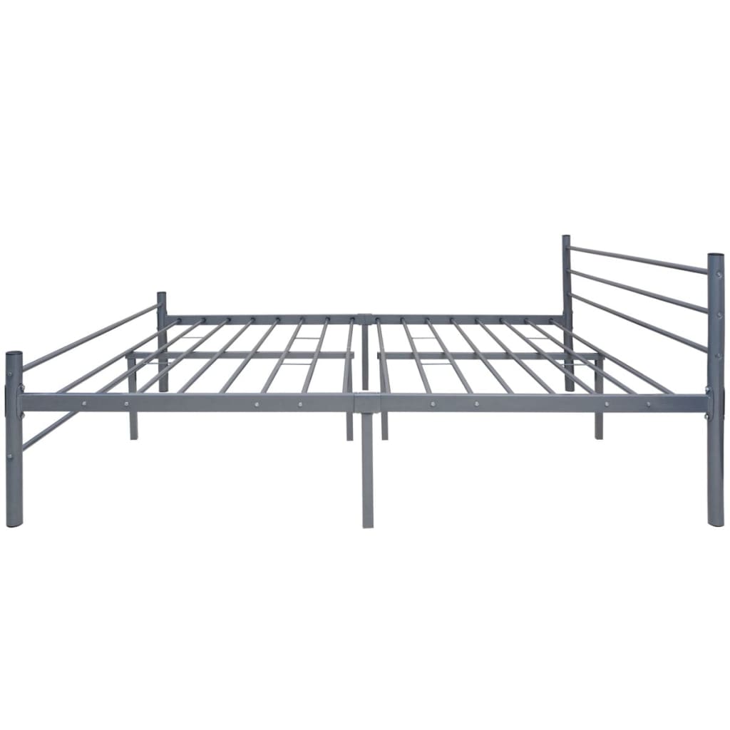 vidaXL Okvir za krevet metalni sivi 180 x 200 cm