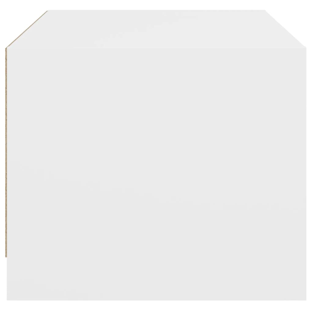 vidaXL Stolić za kavu sa staklenim vratima bijeli 68x50x42 cm
