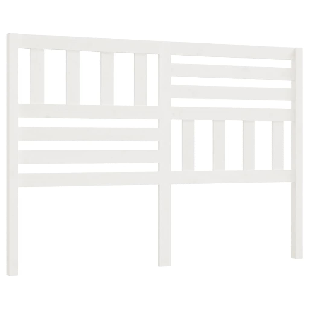 vidaXL Uzglavlje za krevet bijelo 156 x 4 x 100 cm od masivne borovine