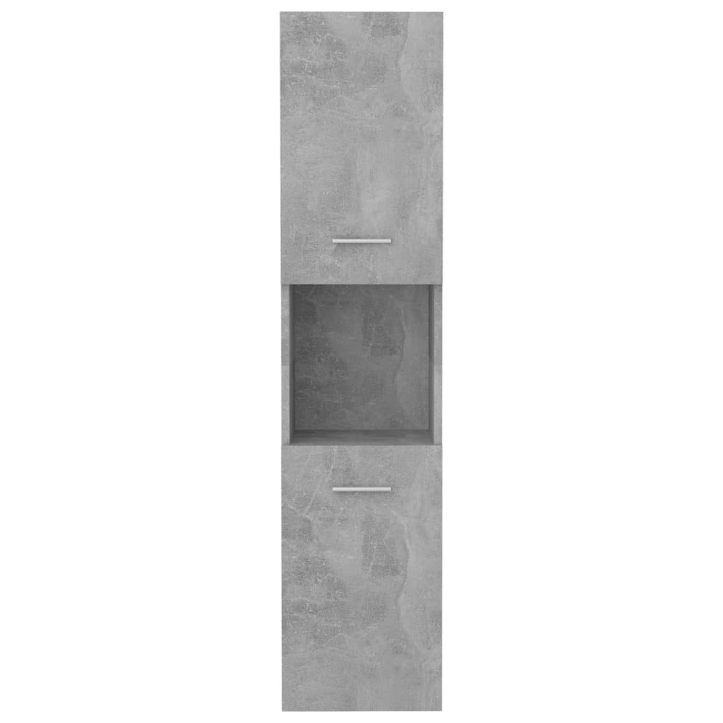 vidaXL Kupaonski ormarić siva boja betona 30 x 30 x 130 cm od iverice