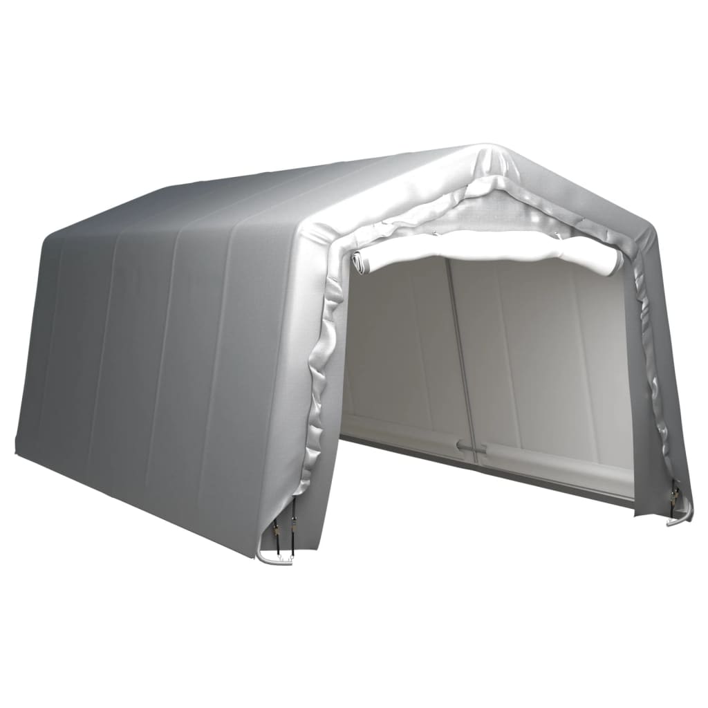 vidaXL Skladišni šator 300 x 600 cm čelični sivi